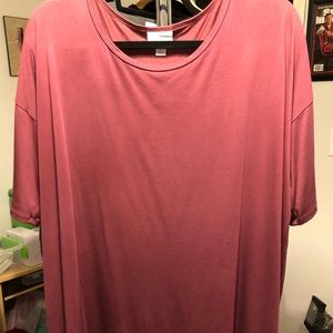 LuLaRoe soft red Irma size Large